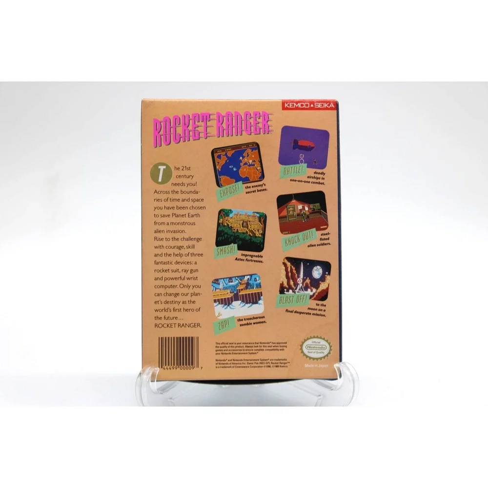 NES Rocket Ranger 1990 Nintendo Box Only - no game